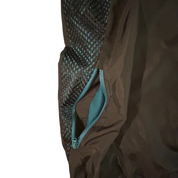 Russell Athletic Zip Up Hooded Jacket - Men's Size M Dark Green and Black - Picture 4 of 6